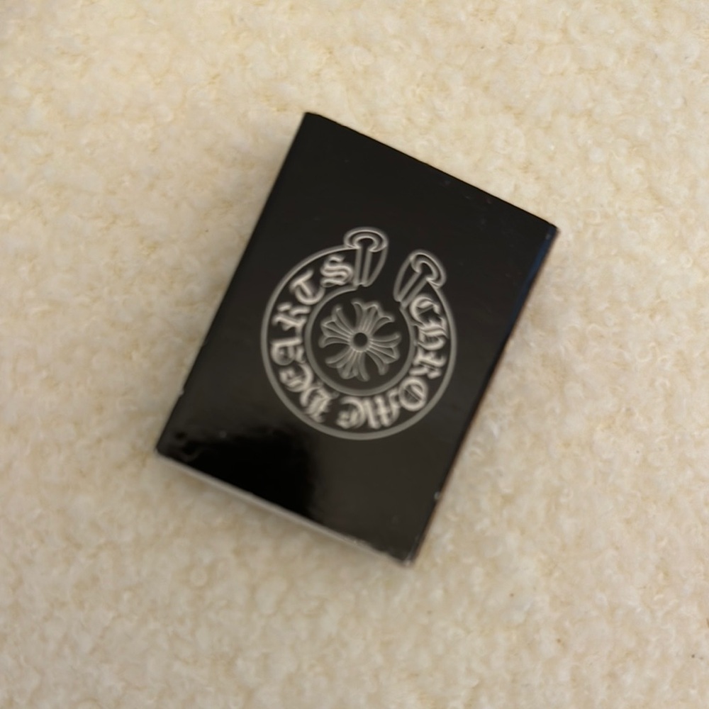 Chrome Hearts Empty Match Box Black and Silver Box